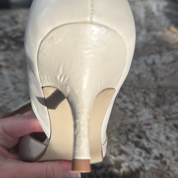 Nine West ivory 2” heels, size 10M, never worn, NWOB. - Picture 6 of 8